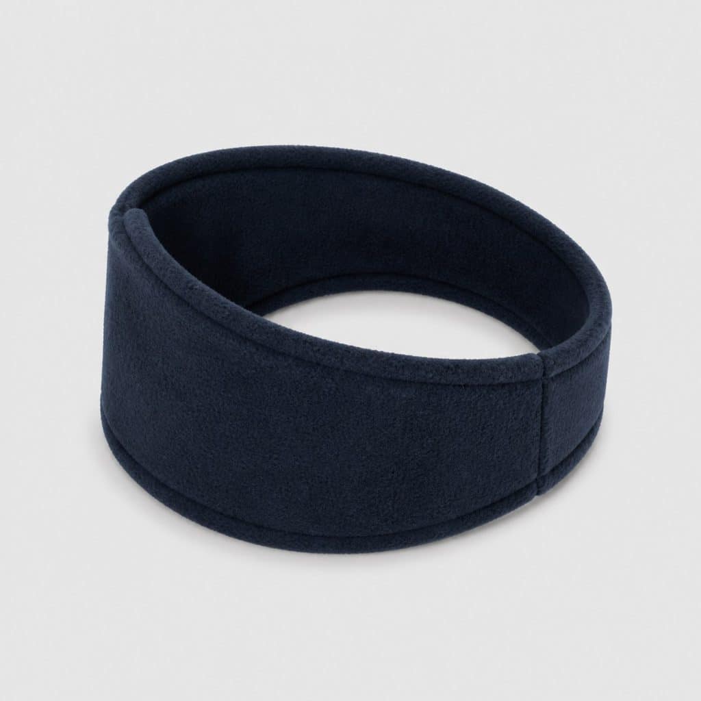 Bandeau cache-oreilles en tissu épais posé à plat