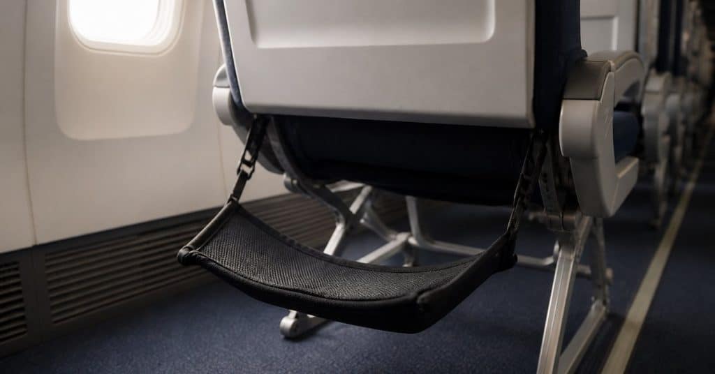 Repose-pieds d'avion : vraiment utile sur un long vol ?